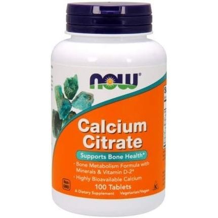 Calcium Citrate 100 Tablets By Now Foods