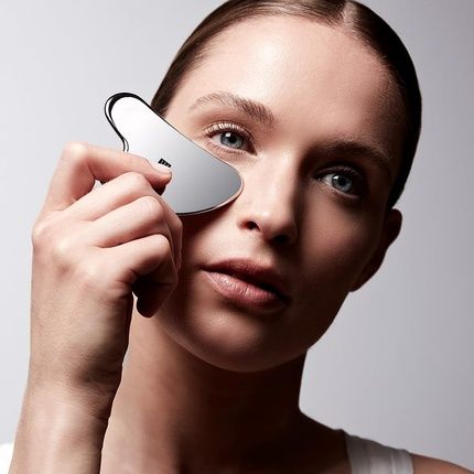 Zwilling Face Massager Gua Sha Facial Treatment For Regeneration And Vitality Detox Effect Cooling Premium Stainless Steel Silver