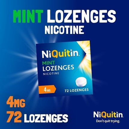 Niquitin Mint 4Mg Lozenges Effective Smoking Craving Relief 72 Lozenges - Image 3