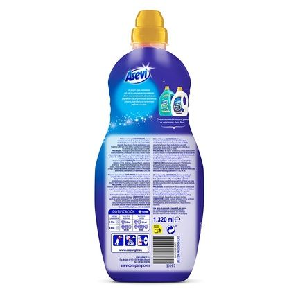 Asevi Sensations Dreams Concentrated Fabric Softener 60 Doses, Blue