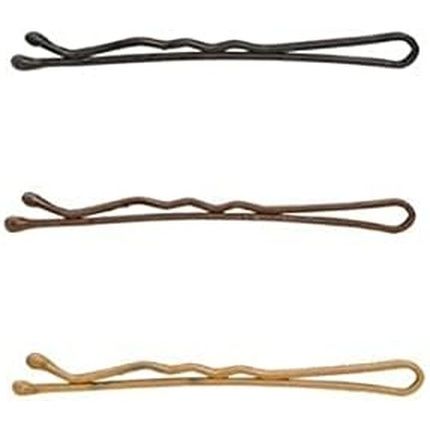 Invisible Coarse Card Hairpins 8 Pieces 65Mm Brown