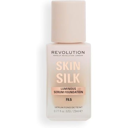Makeup Revolution Skin Silk Serum Foundation Light To Medium Coverage With Hyaluronic Acid 23Ml