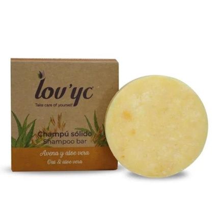 Lov'Yc Hair Care Shampoo Oatmeal And Aloe Vera Solid Shampoo 50 Grams
