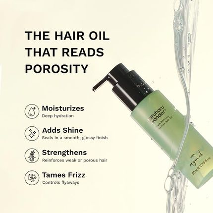 Haruharu Wonder Black Bamboo Frizz-Free Hair Oil Lightweight Texture With Argan