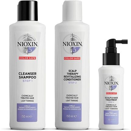 Nioxin System 5 3-Step System Set For Slightly Thinning Chemically Treated Hair