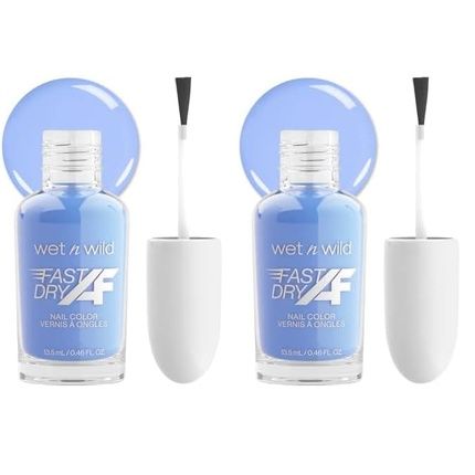 Wet N Wild Fast Dry Nail Polish Color Baby Blue Sin-Derella