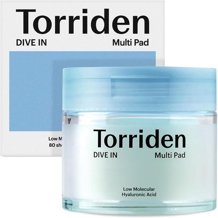 Torriden Dive-In Vegan Hyaluronic Acid Toner Pads For Face Moisturizing Facial Cooling Soothing Hydrating Spot Masking Alcohol-Free Fragrance-Free No Colorants Cruelty-Free