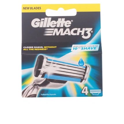 Gillette Mach3 4 Pack Blades Refill For A Smooth Shave - Image 3
