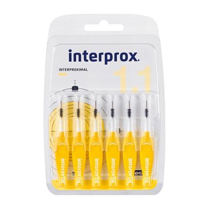Interprox Yellow Mini Interdental Brushes 6 Pieces