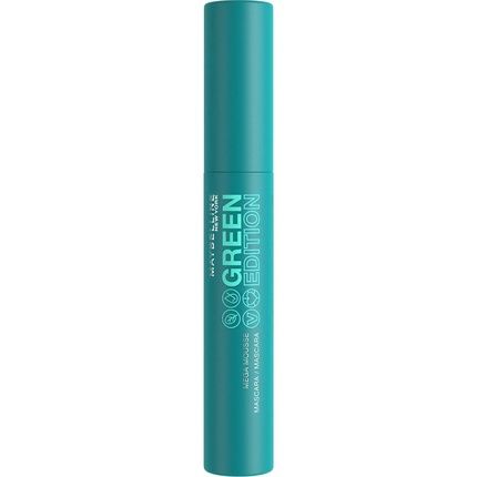 Maybelline New York Green Edition Mega Mascara For Volume And Length With Natural Vegan Formula - No.01 Black 9Ml