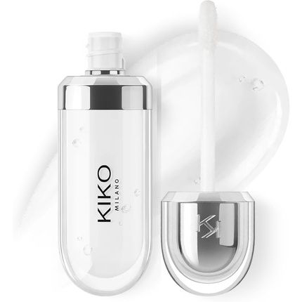 Kiko Milano 3D Hydra Lip Gloss 01 Softening For A 3D Look Clear