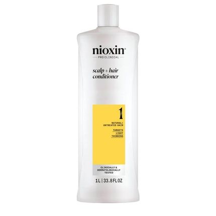 Nioxin System 1 Revitalizing Conditioner 1000 Ml For Natural Hair With Slight Density Loss