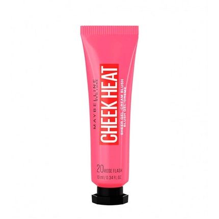 Maybelline Cheek Heat Gelcream Blush 20 Rose Flash 10Ml And 8Ml Options Available