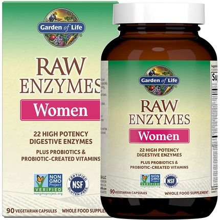 Garden Of Life Raw Enzyme Women'S Digestive Supplement 90 Capsules