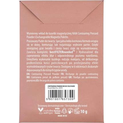 Nam Makeup Contouring Pressed Powder Insert In A Blister Nr 3 Cold Nude 10G