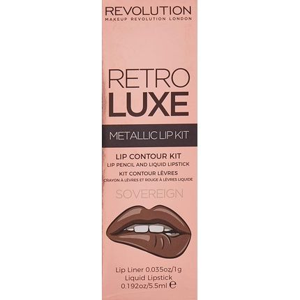 Makeup Revolution Sovereign Retro Luxe Metallic Lip Kit