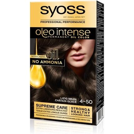 Syoss Color Oleo Intense 4-50 Icy Brown Hair Treatment