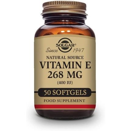 Solgar Vitamin E 268Mg Natural Antioxidant Skin & Immune System Support 50 Mixed Softgels