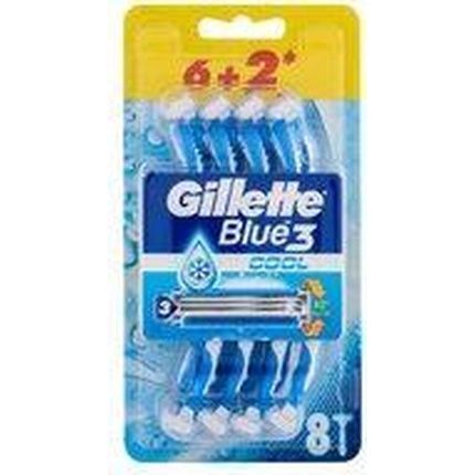 Gillette Disposable Blades Men - Blue3 Cool - 6+2 Pcs