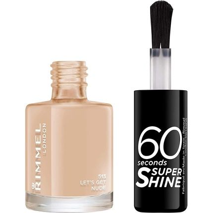 Rimmel 60 Seconds Super Shine Nail Polish Let'S Get Nude