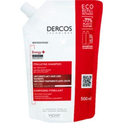 Vichy Dercos Energy Stimulating Shampoo Refill 500Ml - Image 3