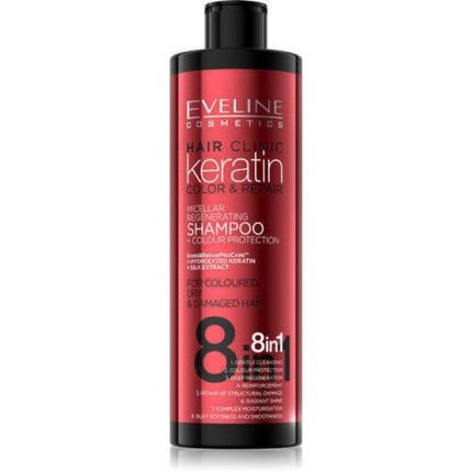 Eveline Keratin Color & Repair Shampoo For Protecting Color And Dyed Hair