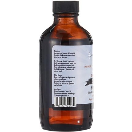 Sunny Isle Rosemary Jamaican Black Castor Oil 4Oz Fresh 118Ml