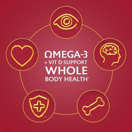 Seven Seas Omega-3 Fish Oil Extra Strength With Vitamin D 30 Tablets - Image 3