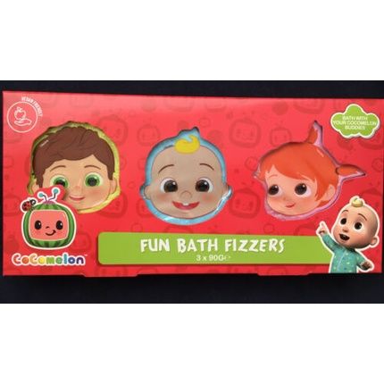 Cocomelon Bath Fizzers Children Kids Fun Bath Bombs 90G Gift Set