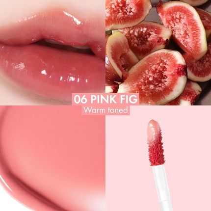 Amuse Seoul Bebe Tint 06 Pink Fig 24-Hour Long-Lasting Lip Stain Plumping