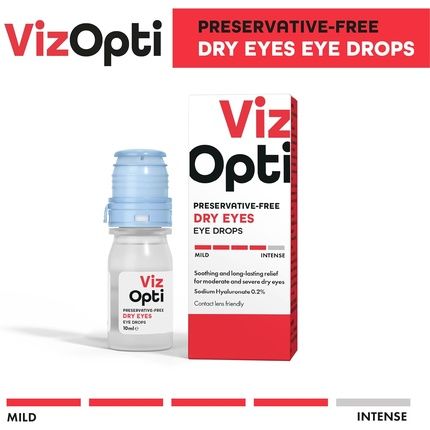Dry Eye Drops Preservative-Free 10Ml With Sodium Hyaluronate