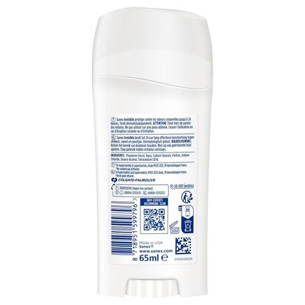 Sanex Dermo Invisible Deodorant Stick 24 Hour Freshness And Protection Against Odors - Image 3