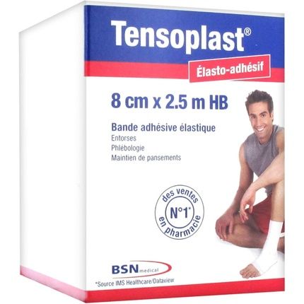 Essity Tensoplast Adhesive Stretch Bandage 8Cm X 2.5M