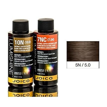 Joico Lumishine Demi Permanent Liquid Color 5N 60Ml 5N/5.0 Natural Light Brown