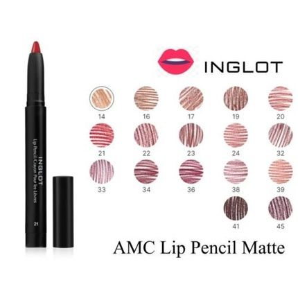 Inglot Amc Matte Lipstick With Sharpener And Avocado Oil