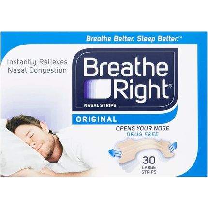 Breathe Right Nasal Strips For Snoring Relief - Large