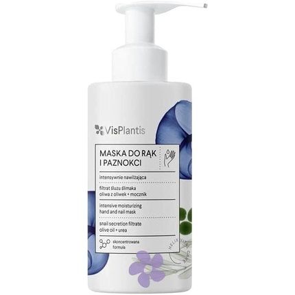 Vis Plantis Moisturising Hand And Nail Mask With Snail Slime, Olive Oil, And Urea 135Ml