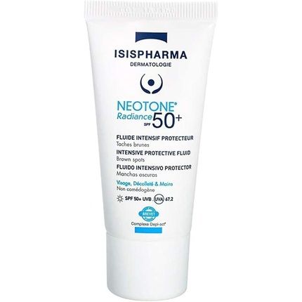 Isispharma Neotone Radiance Spf 50+ Moisturizer For Face - Uv, Uvb, And Blue Light Protection