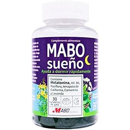 Mabo Sleep Melatonin Gummies With Vitamin B6, Passionflower, And California Poppy