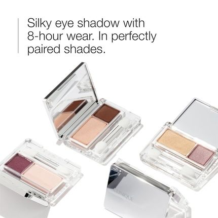 Clinique All About Shadow Duo Eye Shadow Makeup Safe For Sensitive Eyes Ab Twilight Mauve Brandied Shimmer