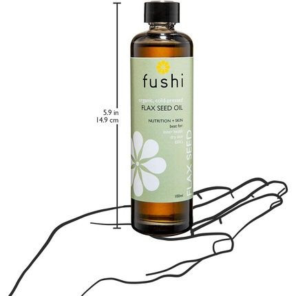 Fushi Organic Flax Seed Oil 100Ml Rich In Omega 3 Essential Fatty Acids For Inner Health And Dry Skin - Made In The Uk - Image 3