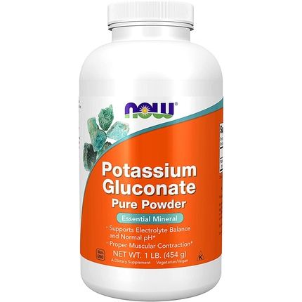 Now Foods Potassium Gluconate Powdered Mineral 454G