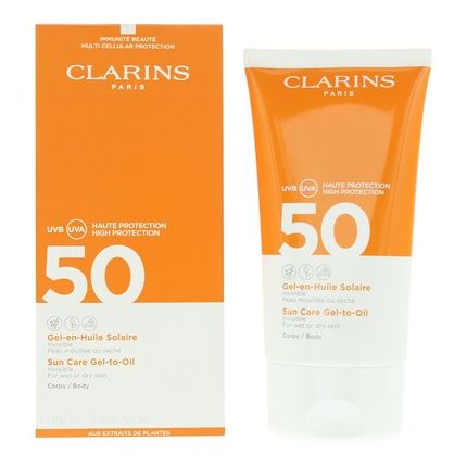 Clarins Sun Care Gel-To-Oil Spf50 150Ml Black