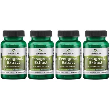 Swanson Testofen Fenugreek Extract Ayurvedic Herbal Supplement 60 Veggie Capsules 300Mg