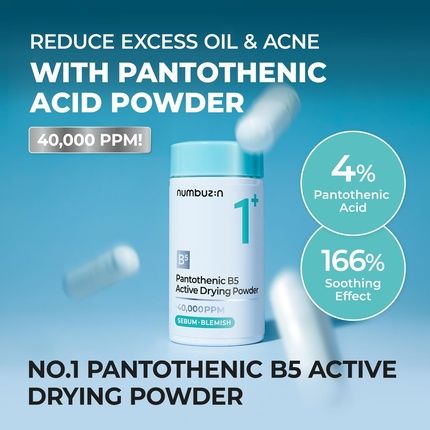 Numbuzin Pantothenic B5 Active Drying Powder 0.25Oz