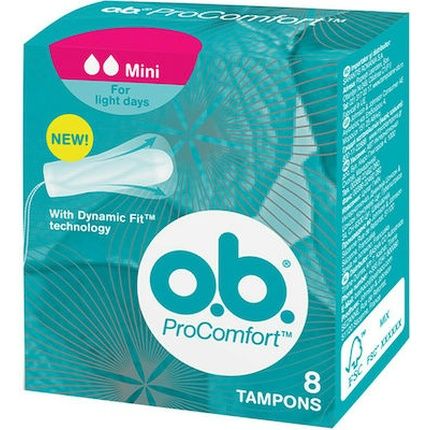 O.B. Pro Comfort Mini Tampons - 8 Pieces