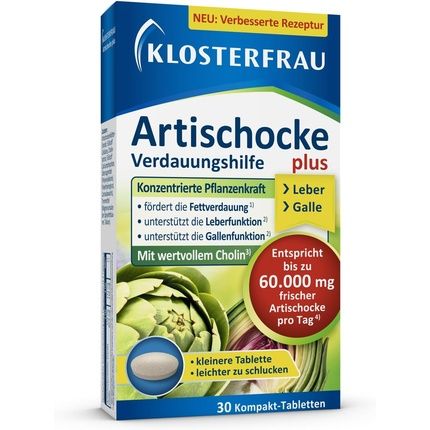 Klosterfrau Artichoke Digestive Aid Plus 30 Tablets