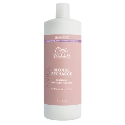 Wella Professionals Invigo Blonde Recharge Shampoo 1000Ml