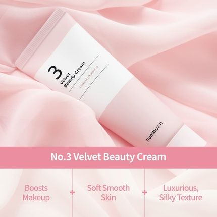 Numbuzin No.3 Velvet Beauty Cream Facial Makeup Primer With Niacinamide 2.02 Fl Oz