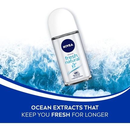 Nivea - Fresh Natural Roll-On Antiperspirant 50Ml - Image 3